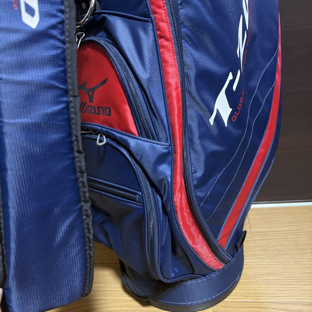 Mizuno T-ZOID キャディバッグ ネイビー/レッド