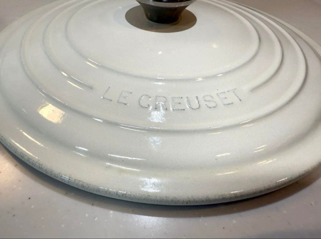 LE CREUSET ホワイト 両手鍋 26cm