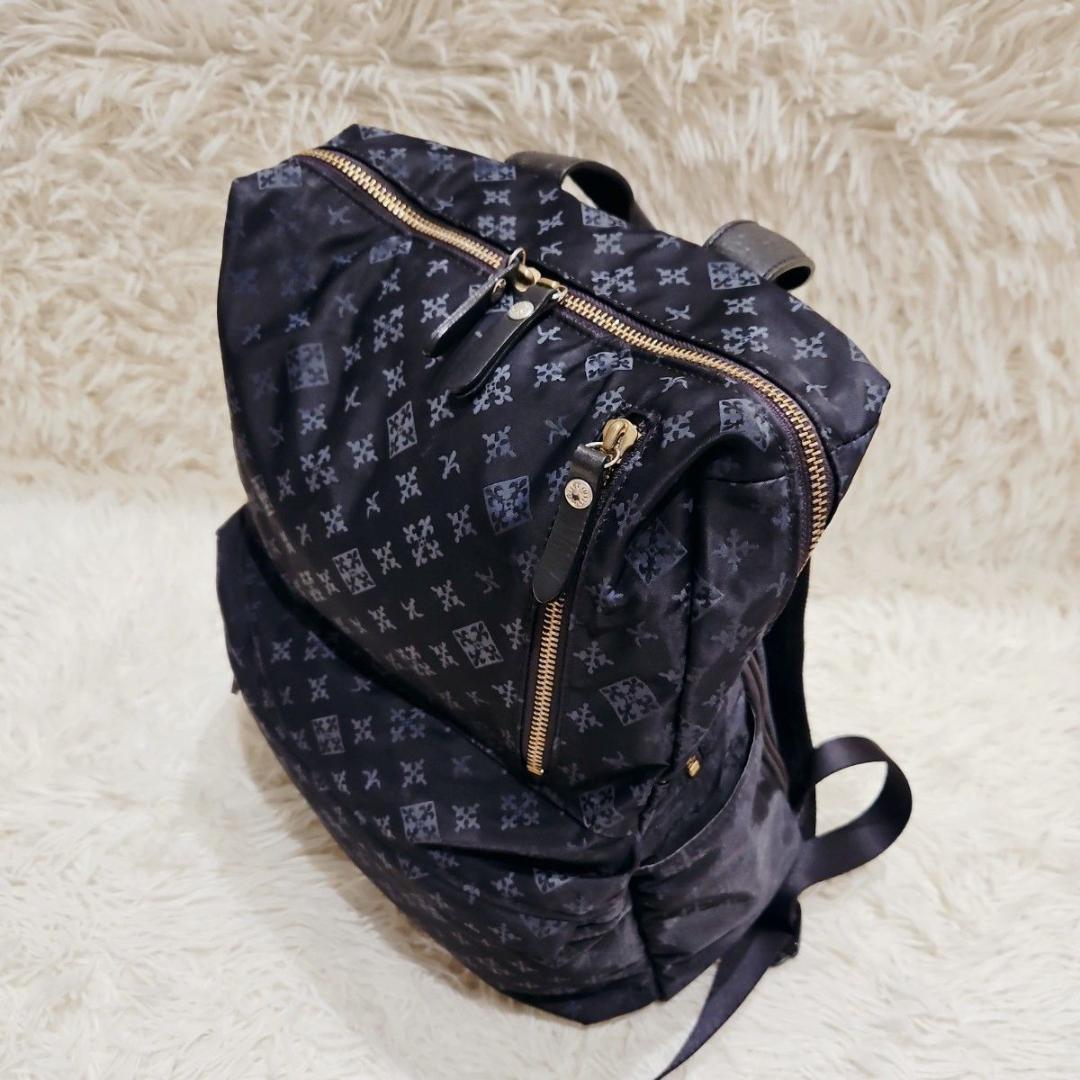 ★美品★ ラシット A4入るスクエアリュック バックパック ラシット スクエアリュック バ ックパック 総柄 A4 デイパック