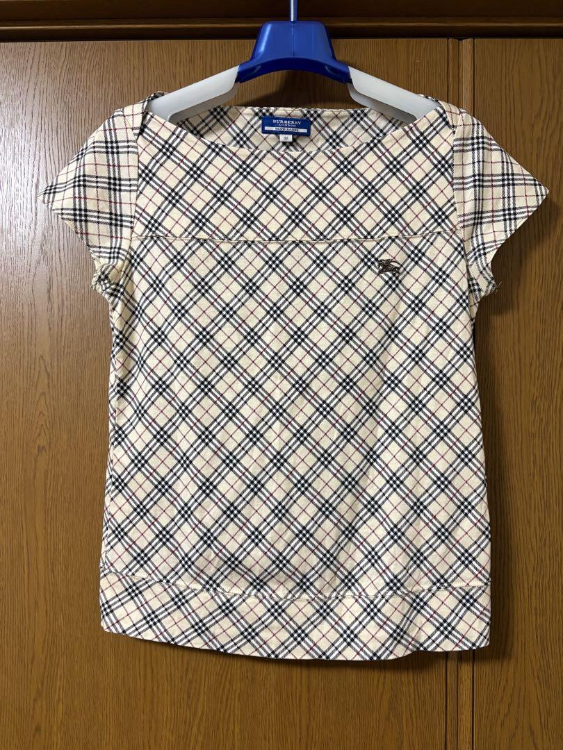 BURBERRY BLUE LABEL チェック柄 半袖 38 ノヴァチェック