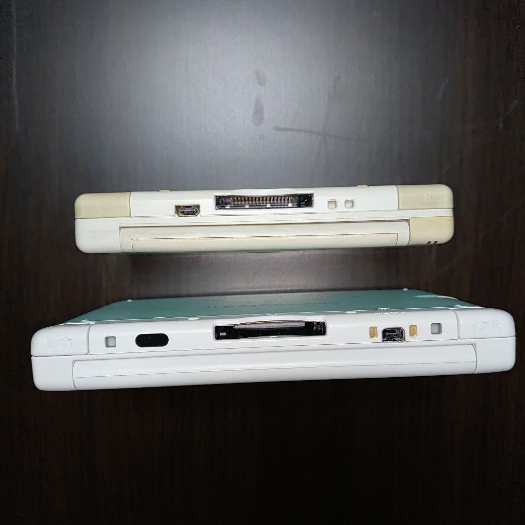 ニンテンドー 3DS LL(箱付き)ミント×ホワイト DSLite ソフト付き