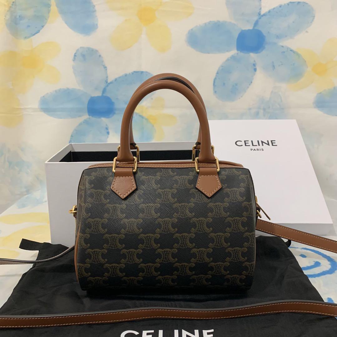 CELINE スモール ボストン キュイル トリオンフ