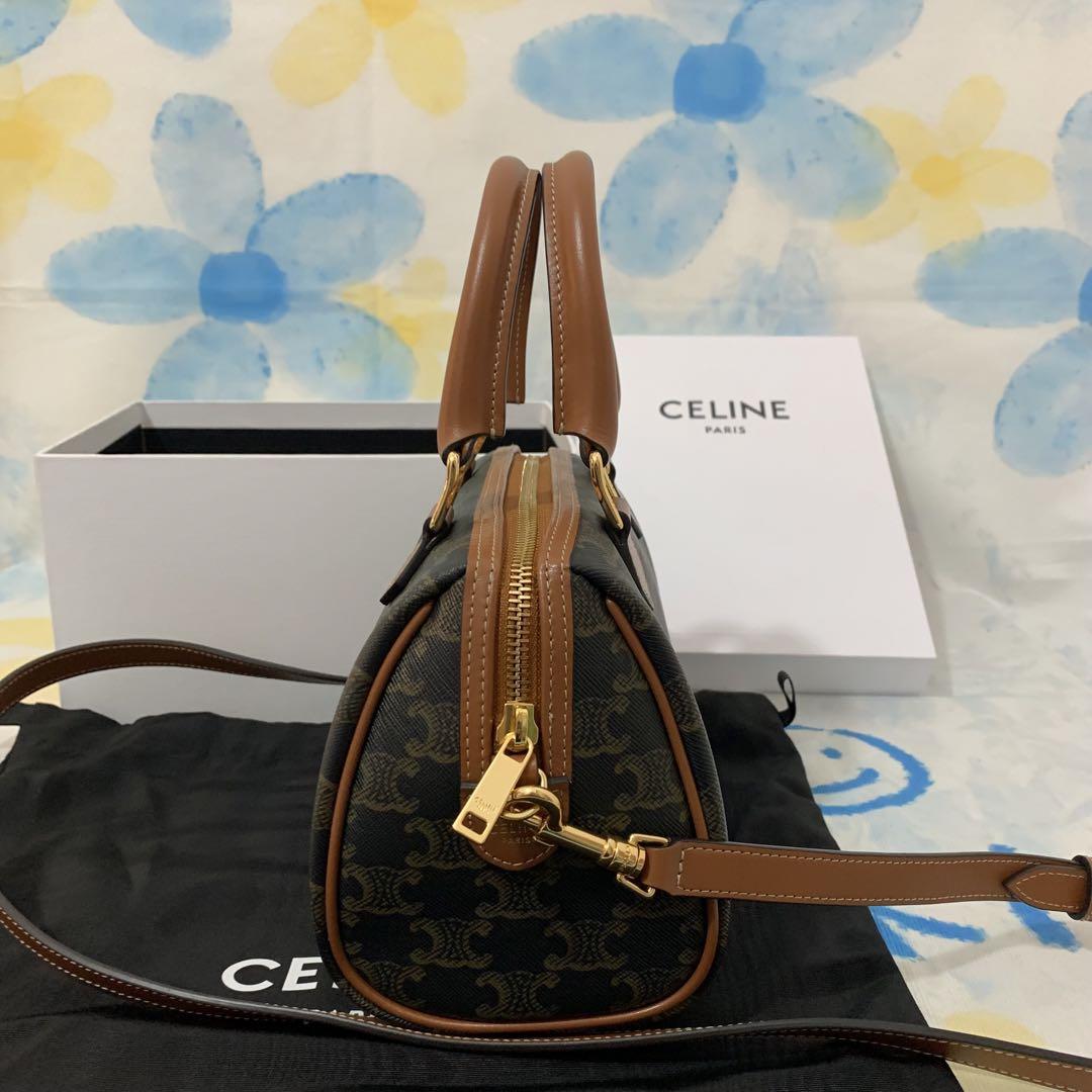 CELINE スモール ボストン キュイル トリオンフ