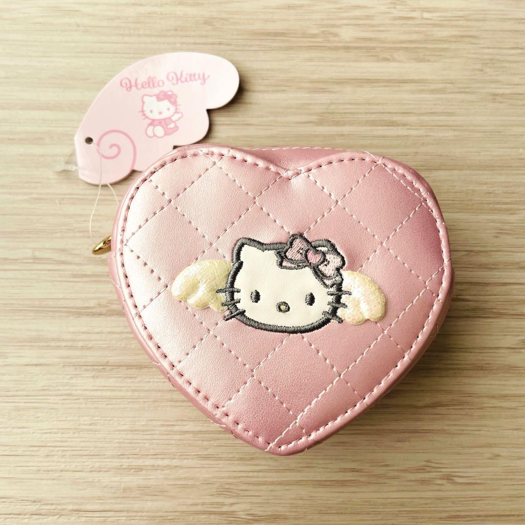 サンリオ　ハローキティ　エンジェルキティ　キルティング ハート コインケース