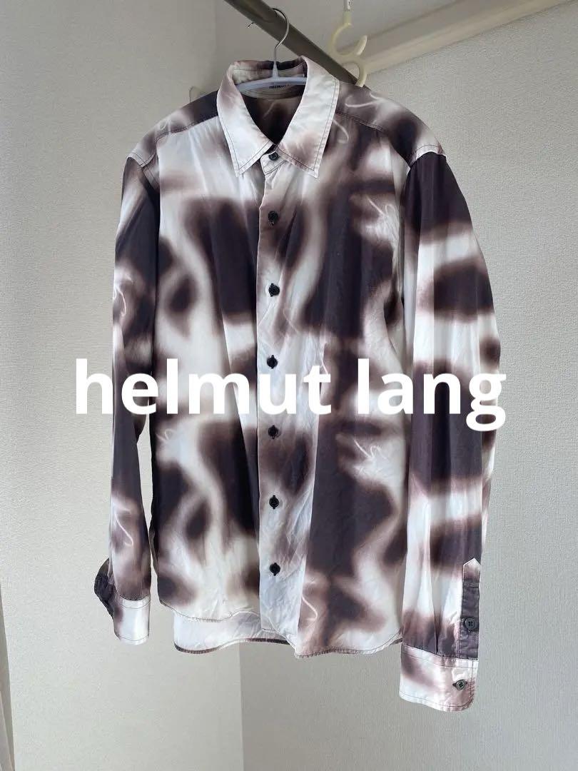 helmut lang プリントレーヨンシャツ