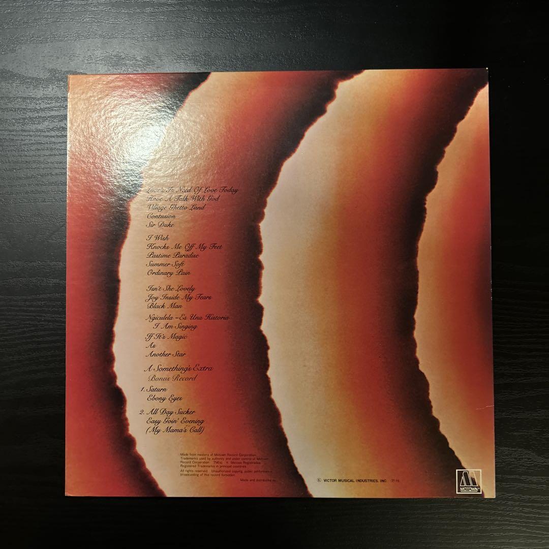スティービー・ワンダー　Songs In The Key of life 2LP