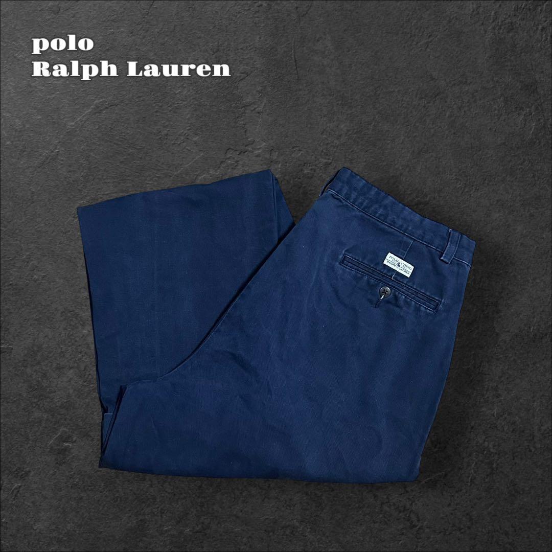 PoloRalphLaurenポロラルフローレン ポロチノ2タック ハモンド古着