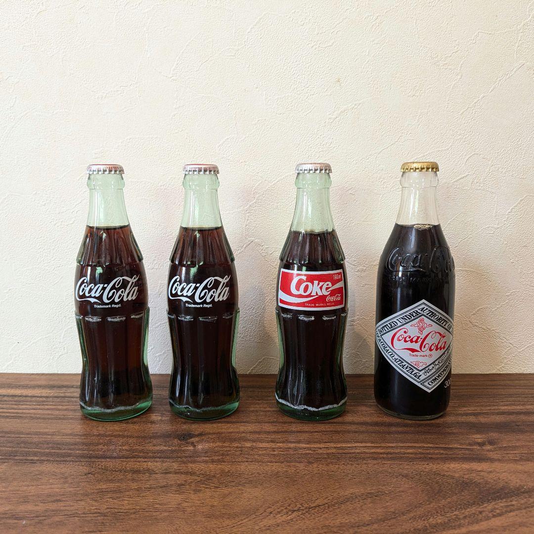 80年代〜90年代　コカコーラ　クラシックボトル 4本セット　昭和レトロ