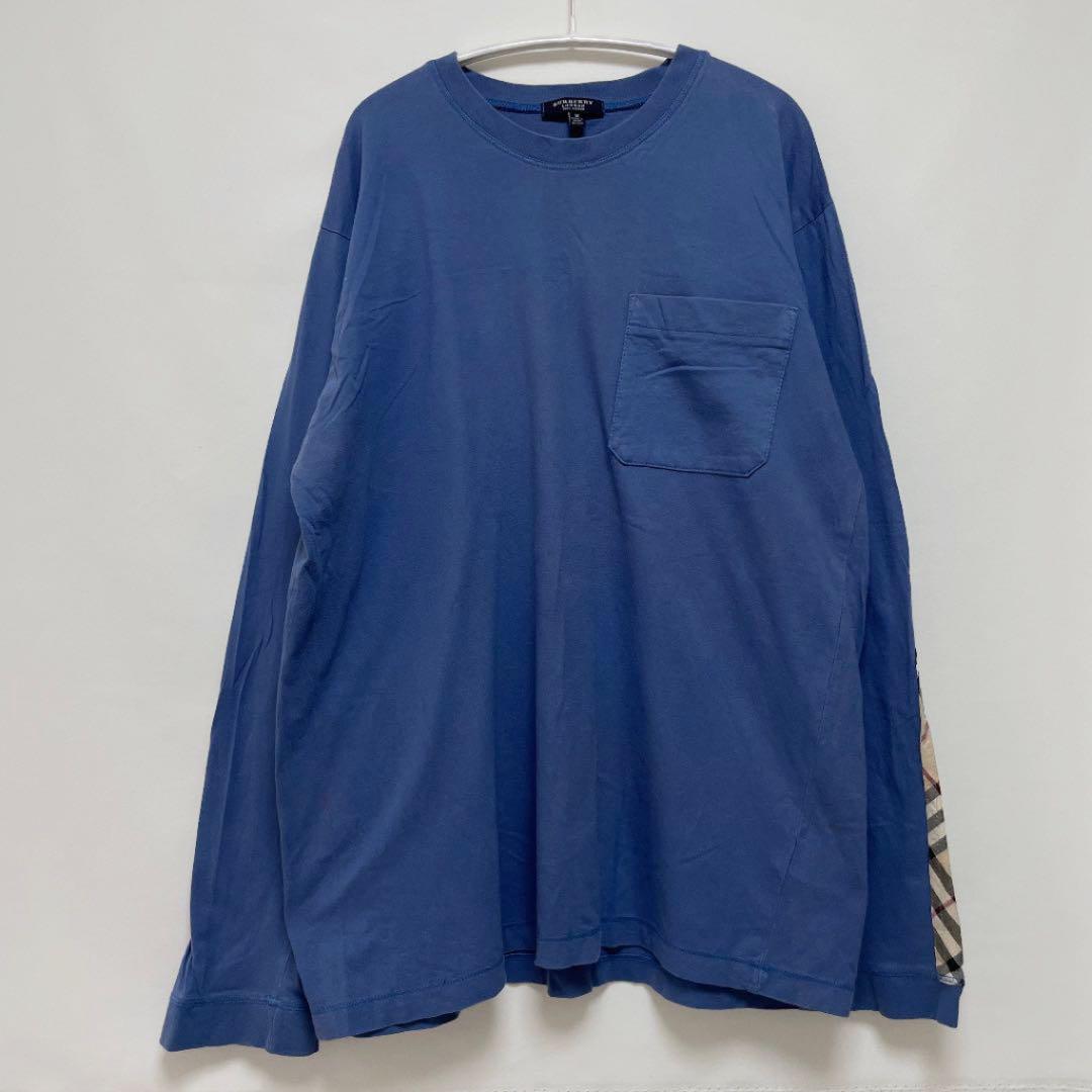 バーバリーロンドン ノバチェックTシャツ 長袖 メンズMサイズ