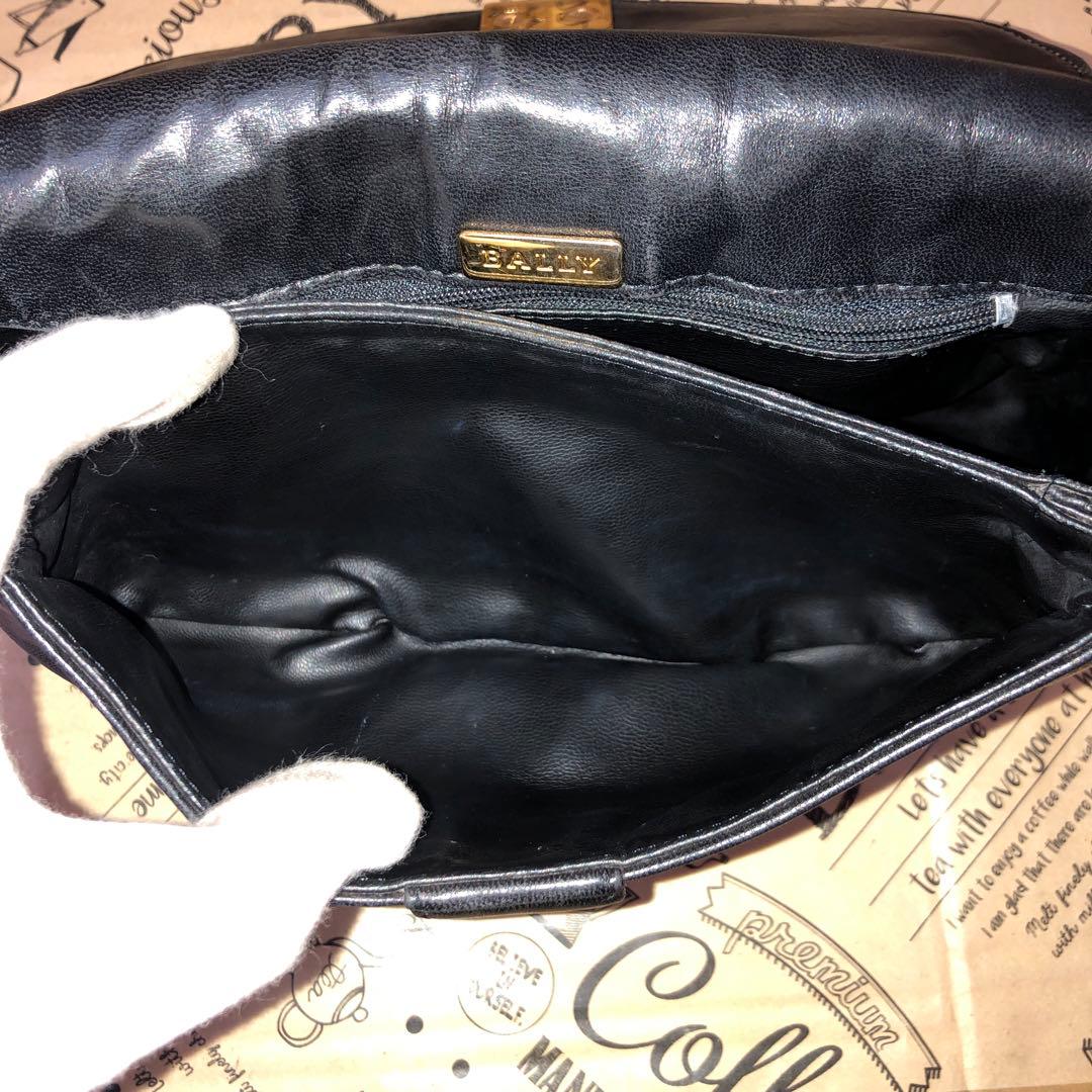 バリー ショルダーバッグ ポシェット キルティング 黒 FS766