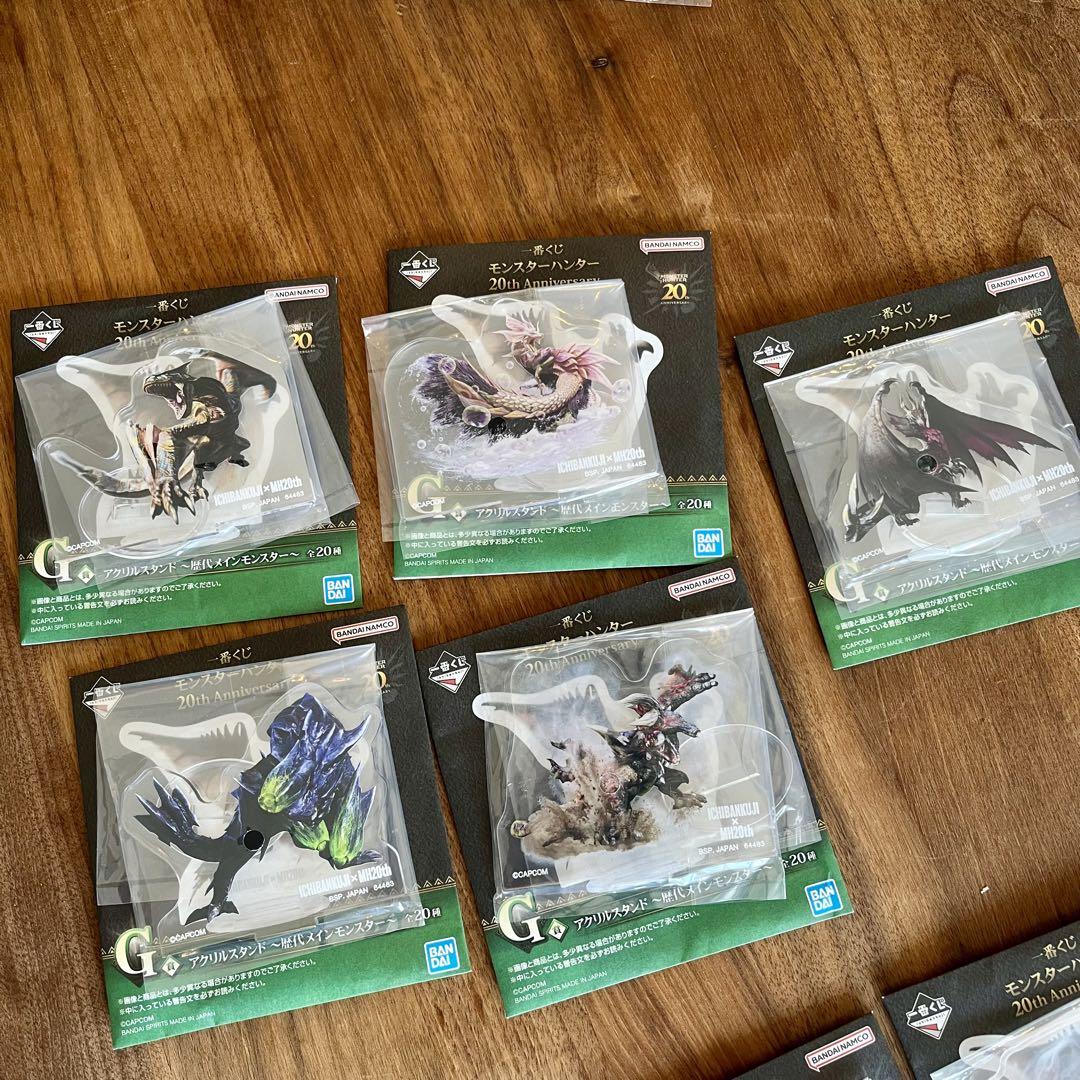 一番くじ モンスターハンター20th G賞 アクリルスタンド 20種 一番くじ モンスターハンター20th G賞 アクリルスタンド 20種
