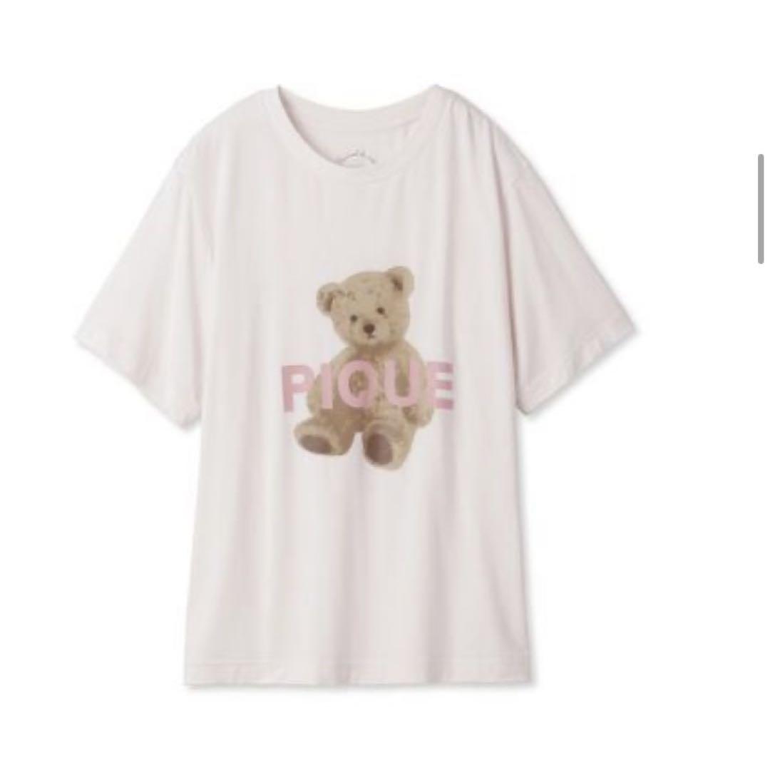 新品　ベア柄ワンポイントTシャツ　総柄ロングパンツ　ジェラートピケ　ピンク