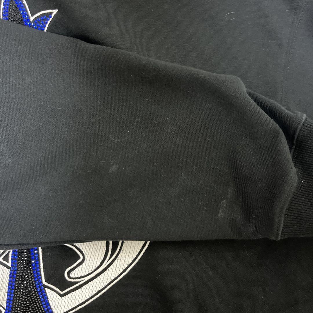 SUPPLIER Outline Cross Hoodie ブラック　パーカー