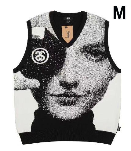 新品未使用 stussy ニットベスト 男女兼用 M