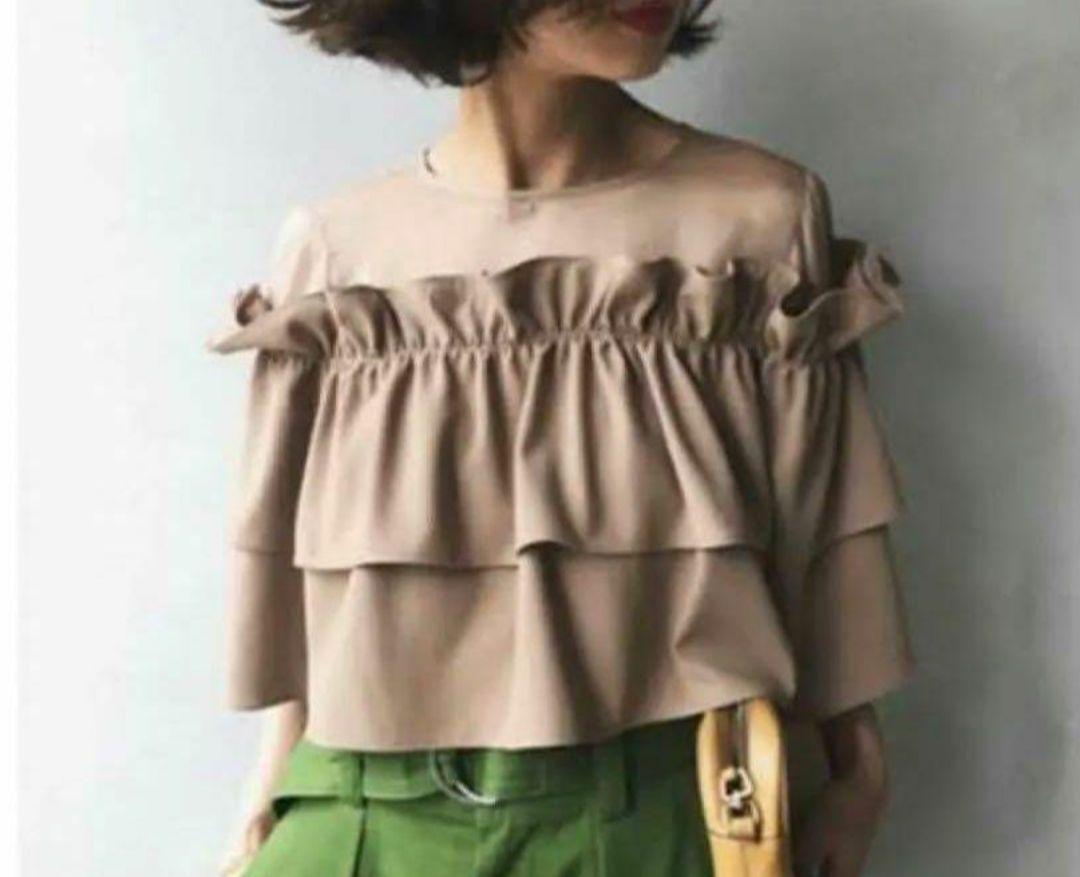 美品♡アメリビンテージ AMERI VINTAGE フリル シアートップス AMERI アメリビンテージ フリル シアー トップス アメリ