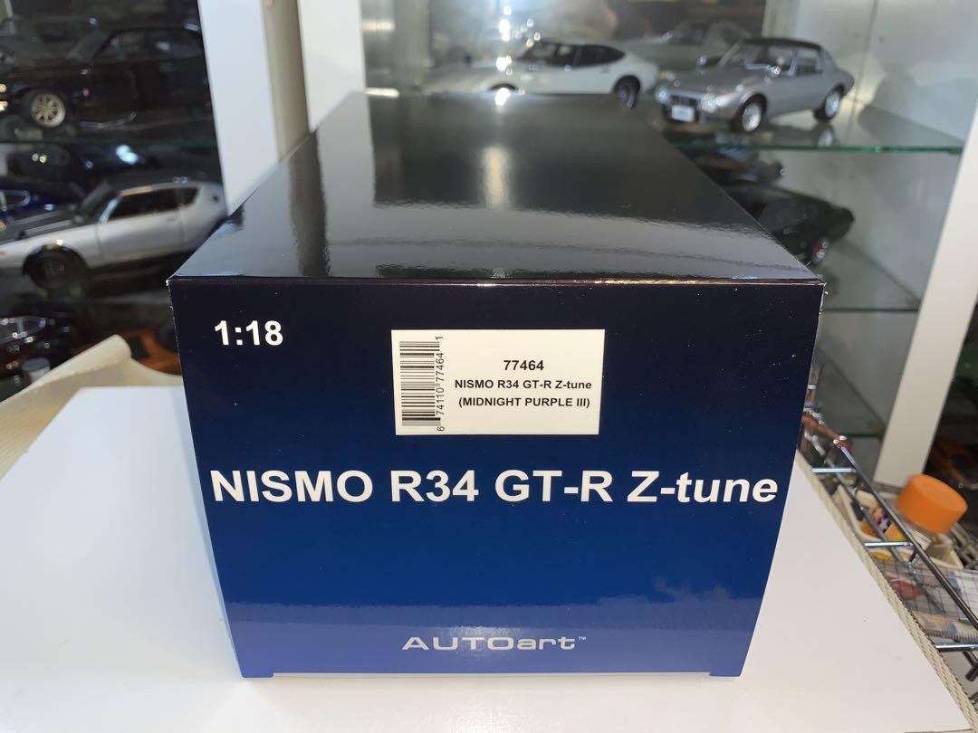 オートアート 1/18 ニスモR34GTR Zチューン(ミッドナイトP)