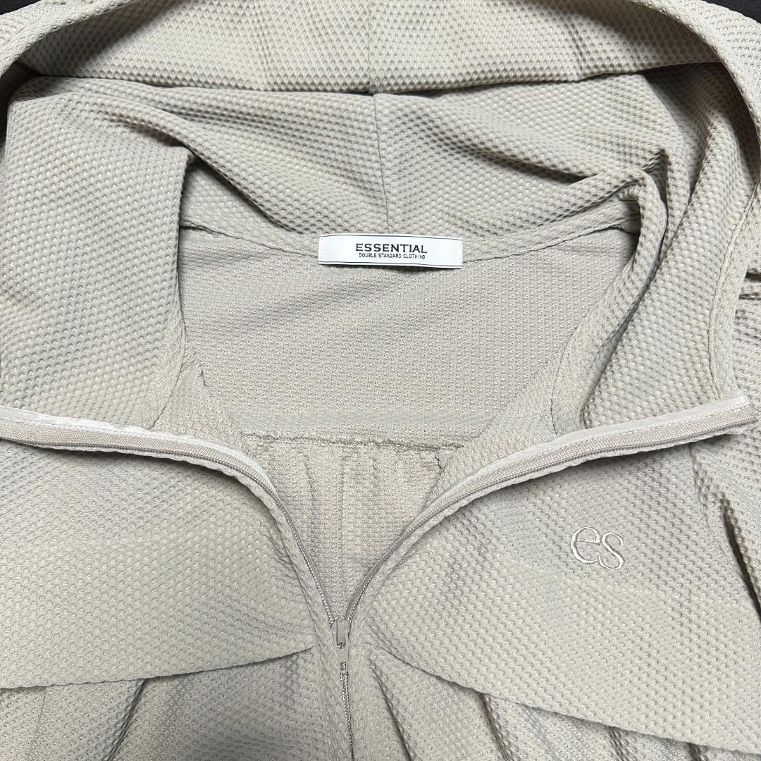 ダブスタ 23SS ESSENTIAL メッシュパーカー ベージュ M 羽織