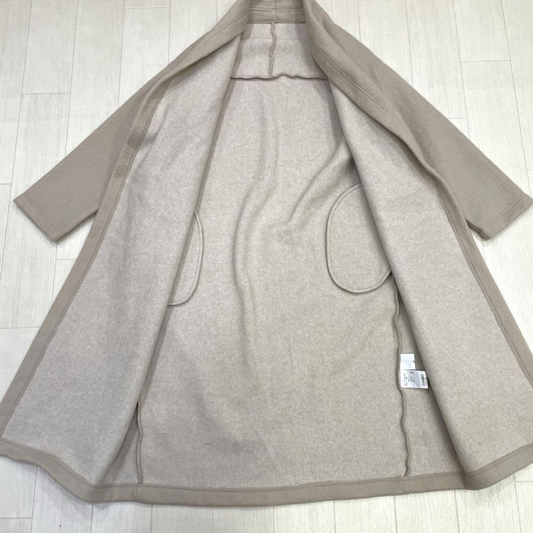 美品 ヤマダヤ Vin ロングコート ガウン カーディガン 9号 ベージュ 美品 ヤマダヤ Vin ロングコート ガウン カーディガン 9号