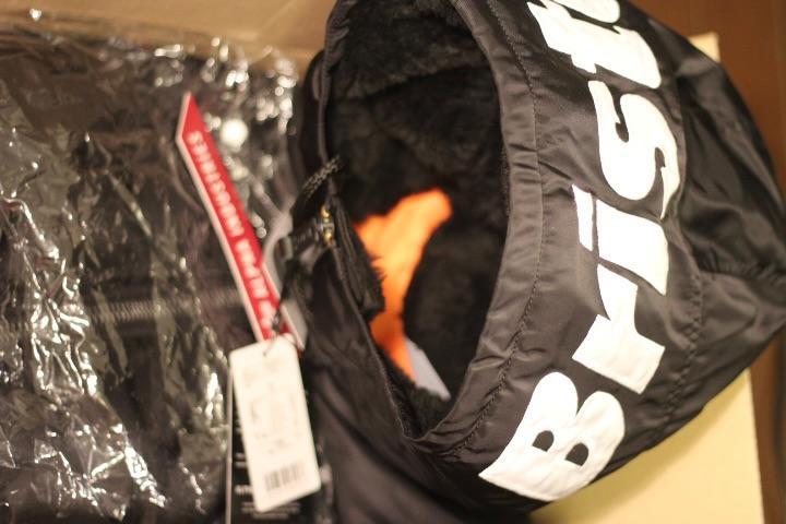 新品 23aw FCRB ALPHA HOODED MA-1 BLACK S