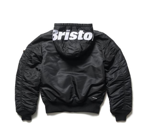 新品 23aw FCRB ALPHA HOODED MA-1 BLACK S