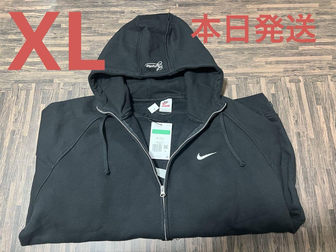◆コラボ◆SUPREME X NIKE ZIP UP HOODED SWEATSHIRT◆正規品◆ Supreme Nike Zip Up Hooded Sweatshirt Black Men's - SS25 - US