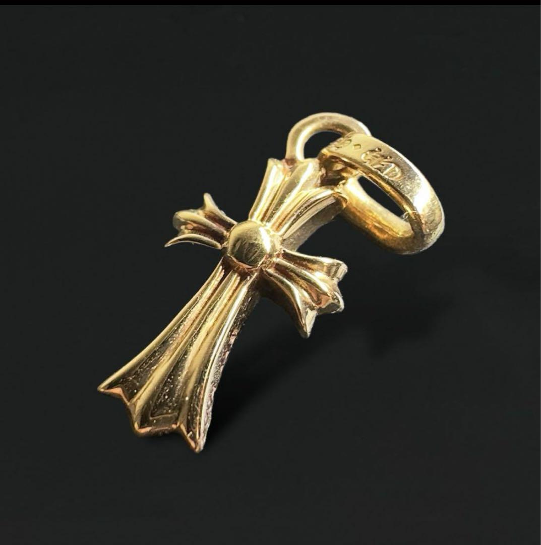 クロムハーツ 22K ベイビーファット ネックレス トップ イン