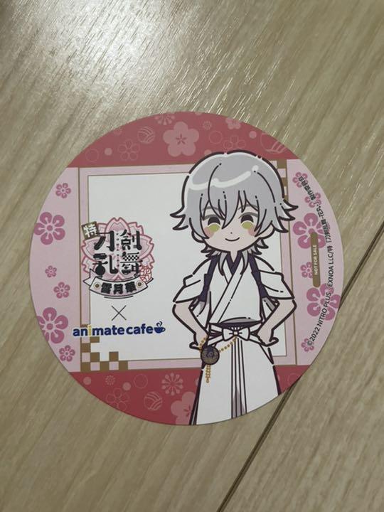 アニメイトカフェ アニカフェ 刀剣乱舞 花丸 鶴丸 鶴丸国永 コースター