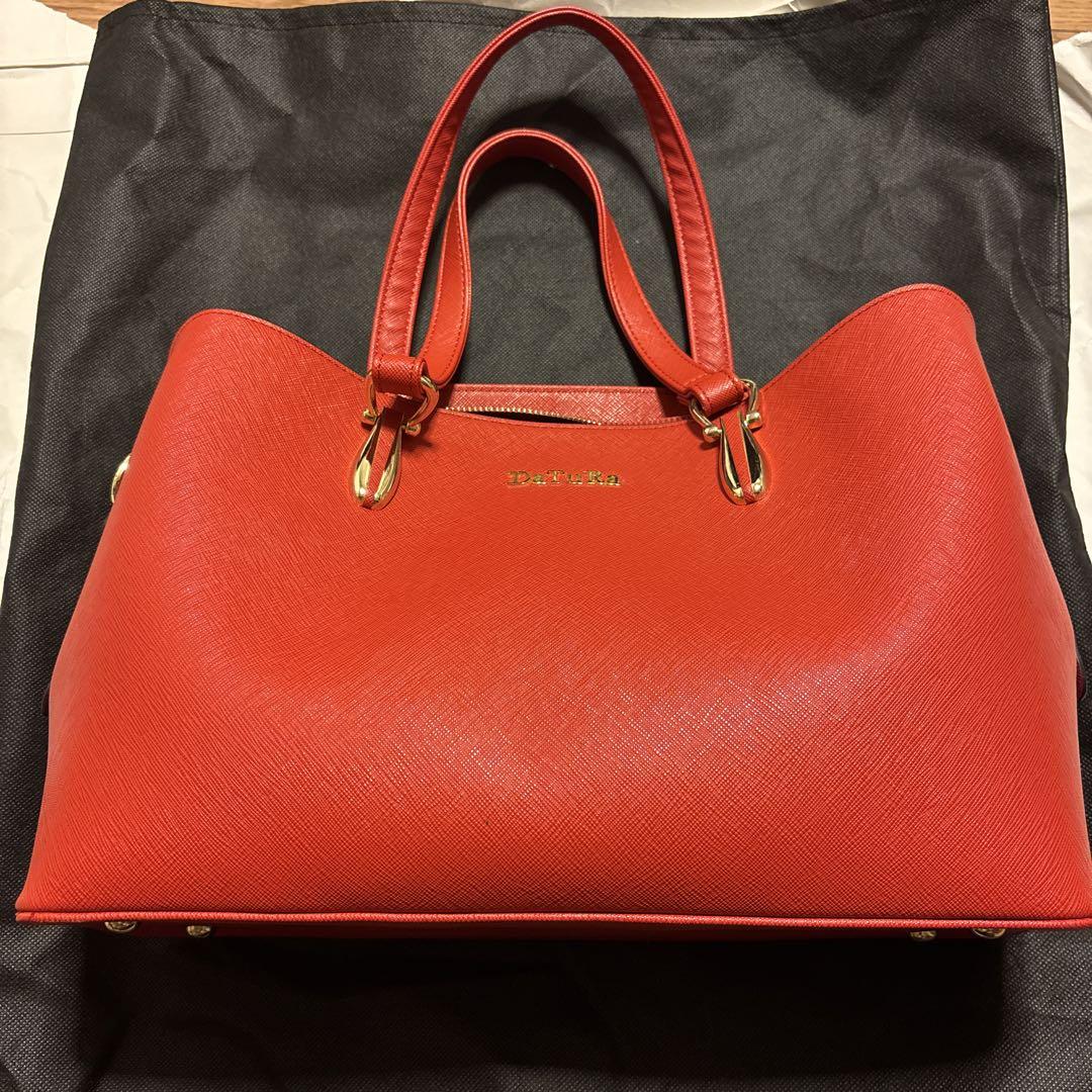 DaTuRa レッド トートバッグ