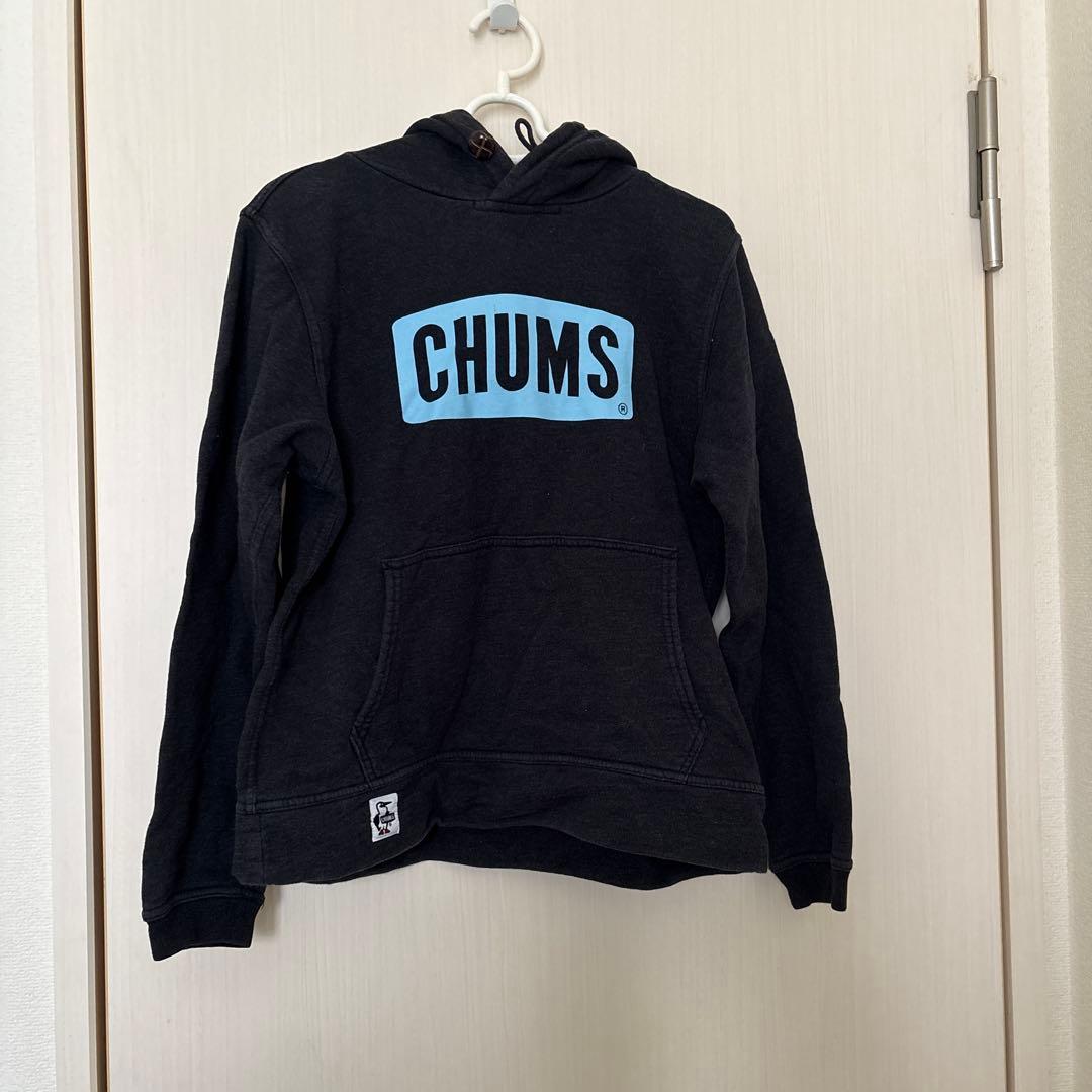 CHUMS ブラック フーディ レディース M