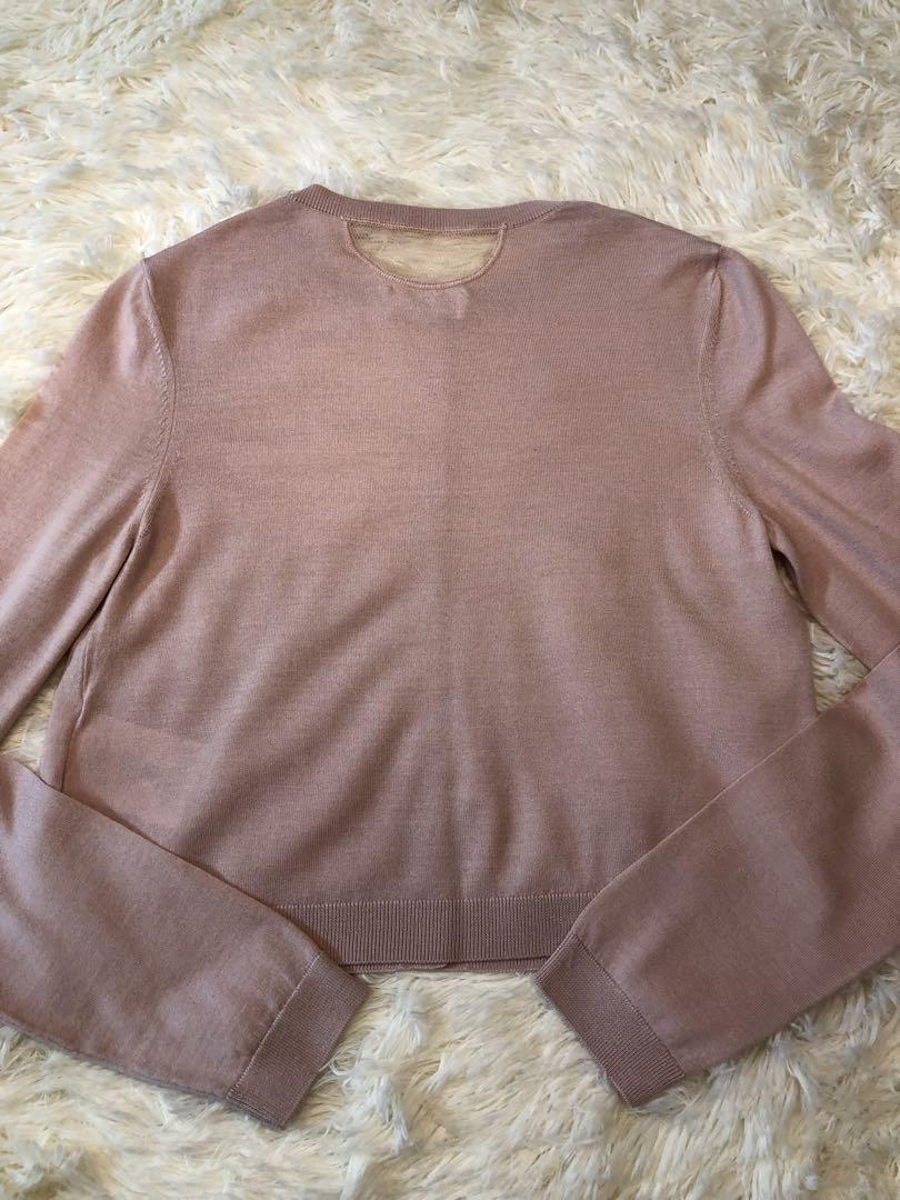 良品 RED VALENTINO ヴァレンティノ ニットカーディガン ピンク