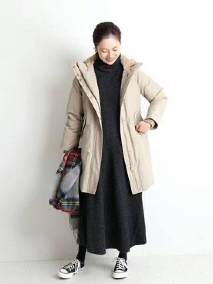 SLOBE IENA ECOファー付きロングダウンコート 38