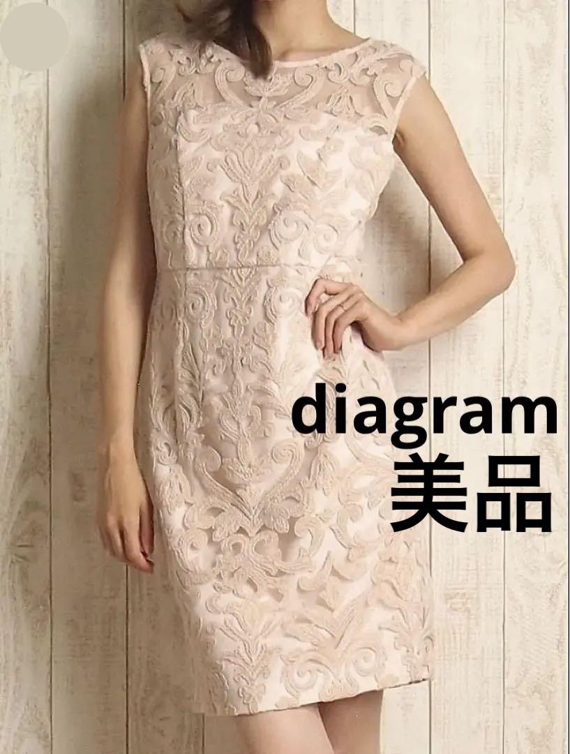 diagram ダイアグラム　膝丈ワンピース　パーティードレス