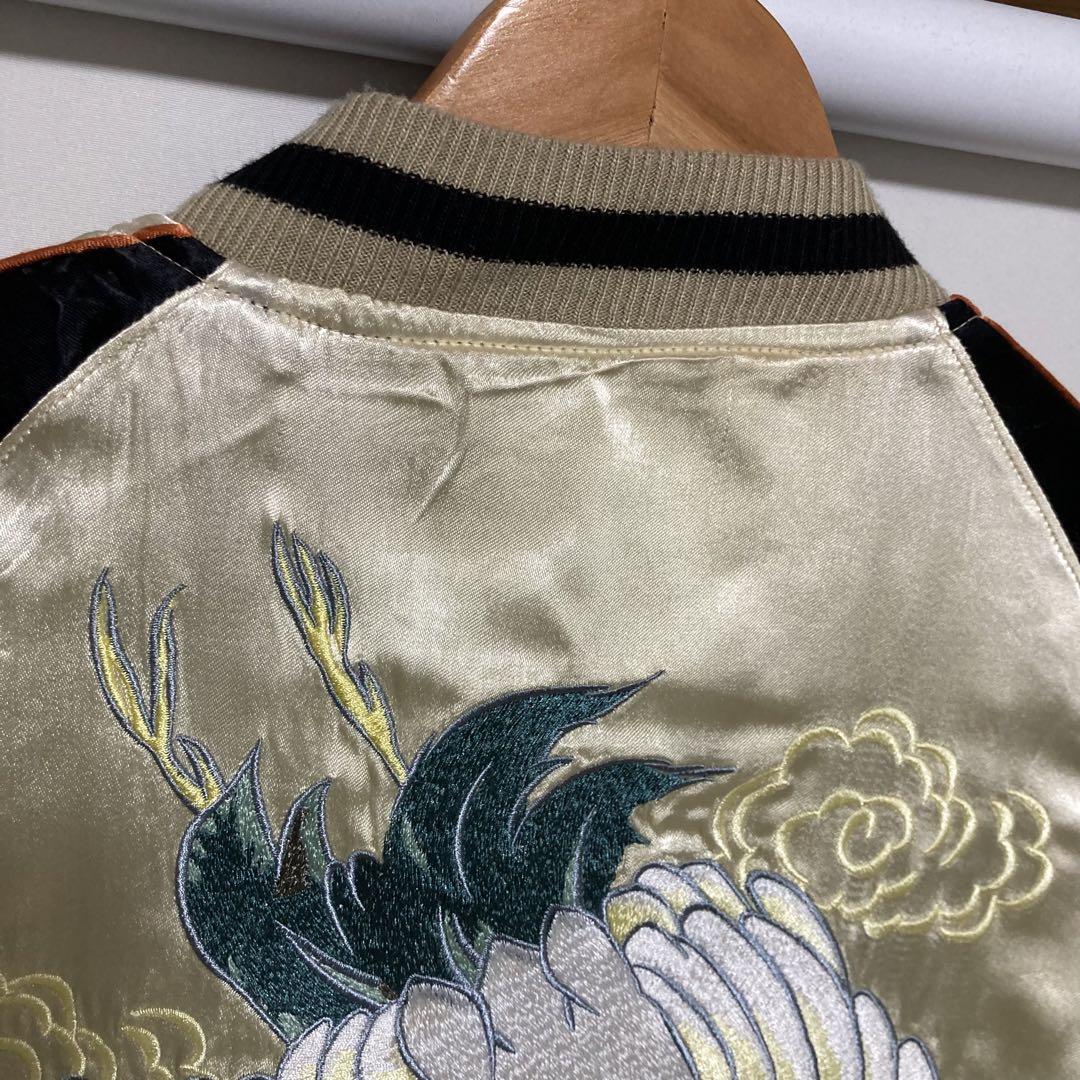 備中倉敷工房製◾️スカジャン　鶴・錦鯉　　eternal  Lサイズ　煌