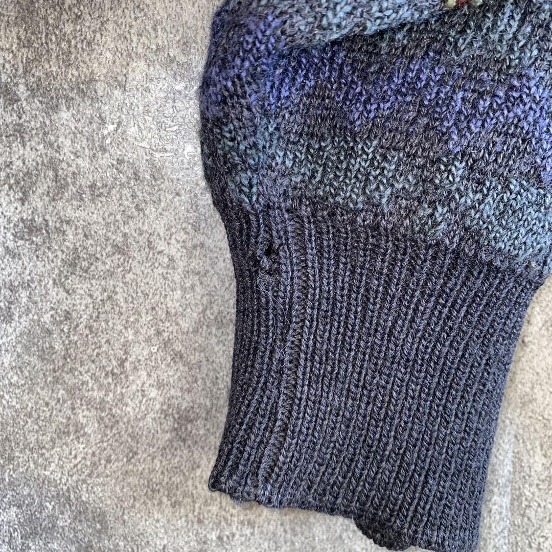 【イタリア製】IL GRANCHIO ヴィンテージ 総柄 ニット カーディガン 【イタリア製】IL GRANCHIO ヴィンテージ 総柄 ニット カーディガン