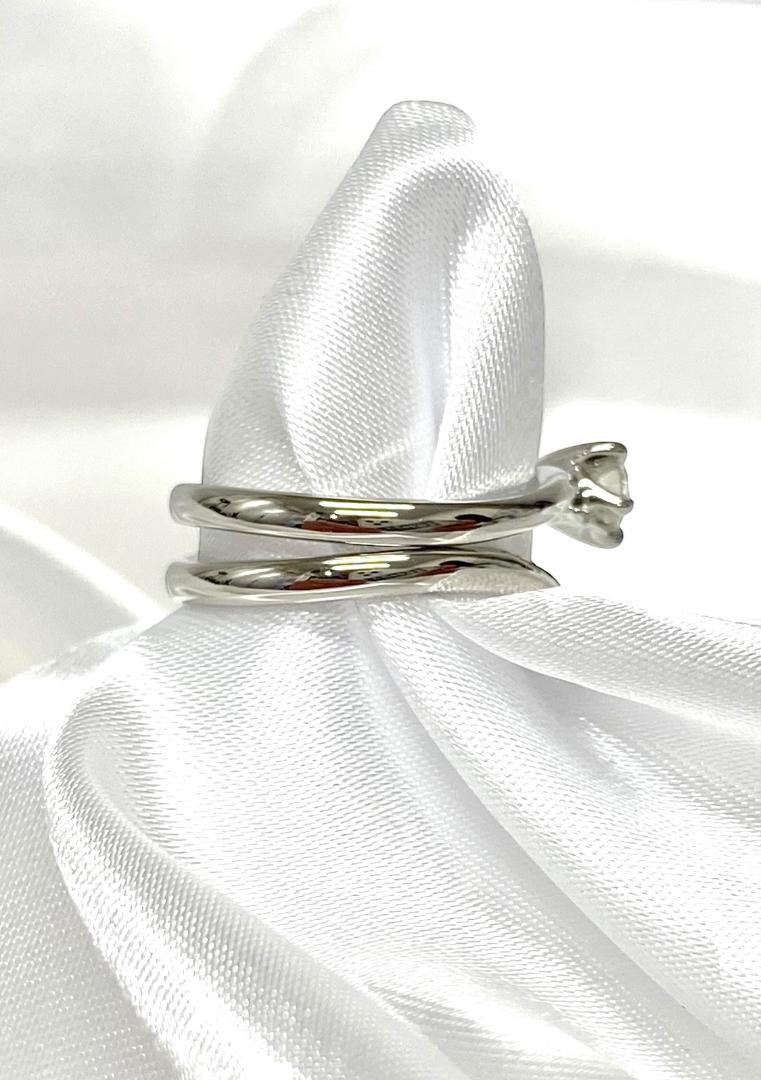 NIWAKA 俄 Pt950 0.25ct ダイヤリング＆ピンクダイヤリング