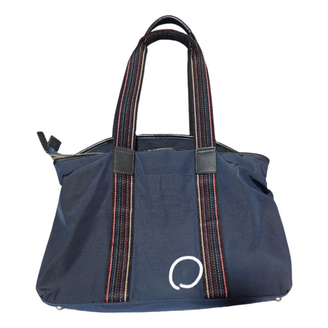 Paul Smith ポールスミス　トートバッグ　マルチストライプ　紺色