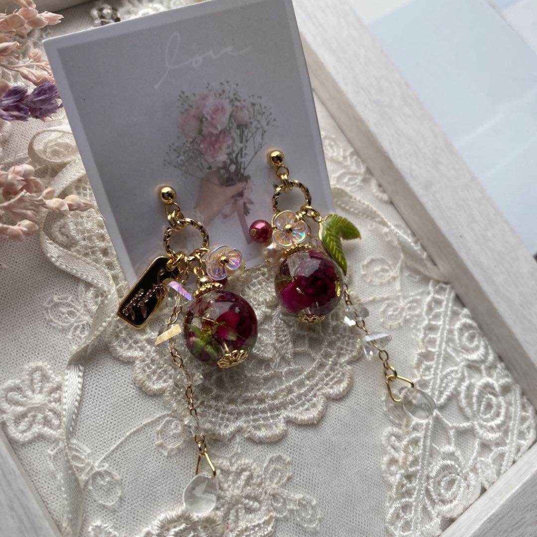 偉大な *ハンドメイド*極小薔薇いちご姫レジン×キラキラチェーンピアス ピアス ハンドメイド¥12,168-thulokitab.com 偉大な *ハンドメイド*極小薔薇いちご姫レジン×キラキラチェーンピアス ピアス ハンドメイド¥12,168-thulokitab.com