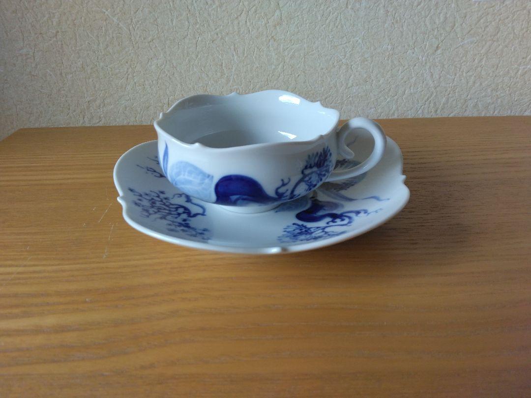 未使用品　マイセン ブルーオーキッド ティーカップ&ソーサー 1客