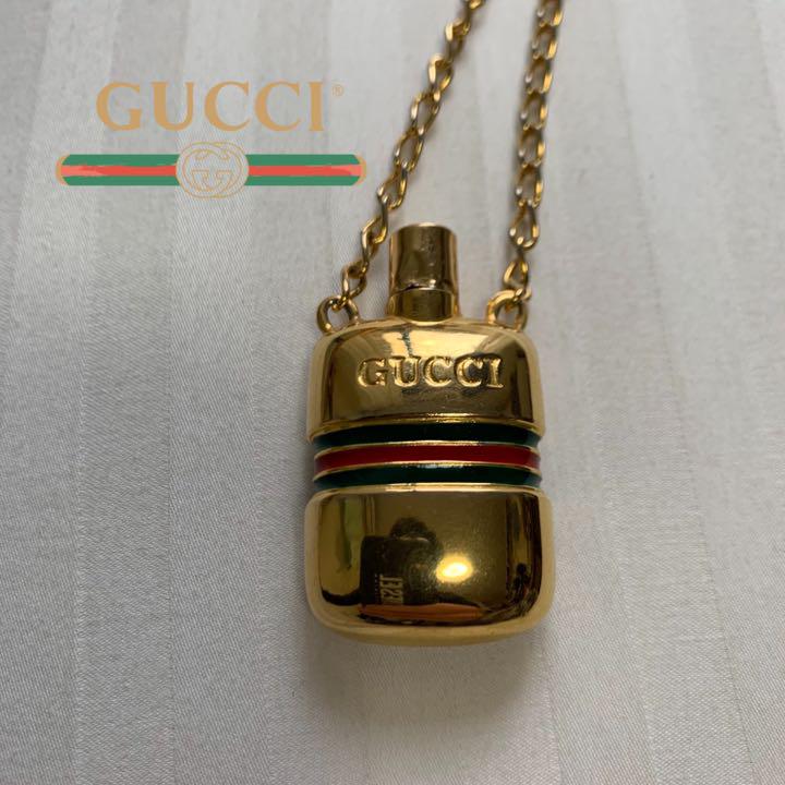 極美品　GUCCI vintage necklace 香水瓶　香水入れ