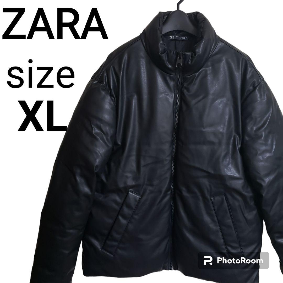 【専用】ZARA ザラ ダウンジャケット フェイクレザー パフジャケット メンズ