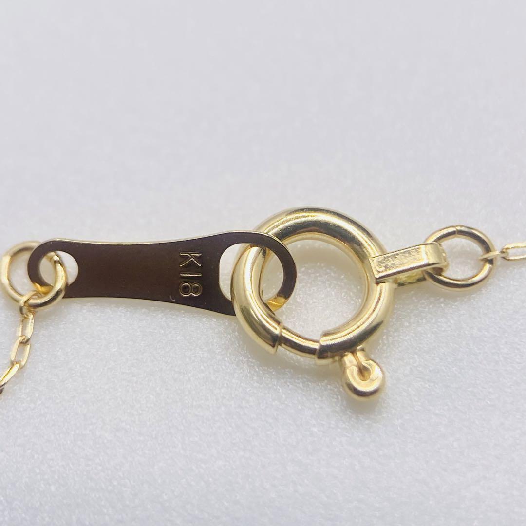 ❤️新品✨18金YG小豆ネックレス❤️40cm幅0.5㎜✨k18刻印あり