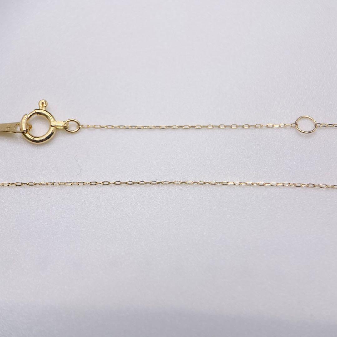 ❤️新品✨18金YG小豆ネックレス❤️40cm幅0.5㎜✨k18刻印あり