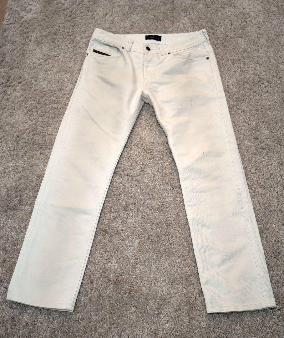 【良品】DIESEL ディーゼル 白パン 28インチ ヴィンテージ加工