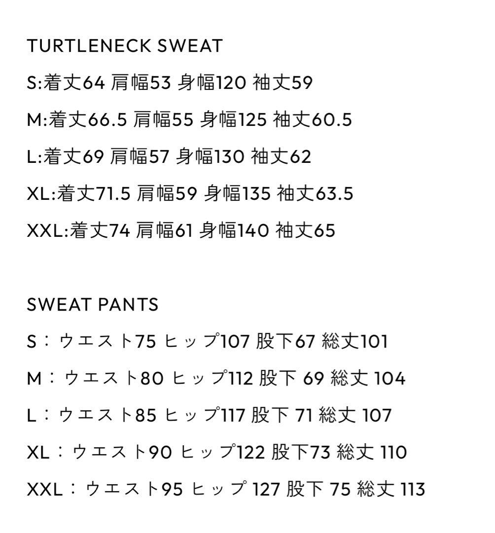 トップス ennoy TURTLENECK SWEAT SET UP BLACK L