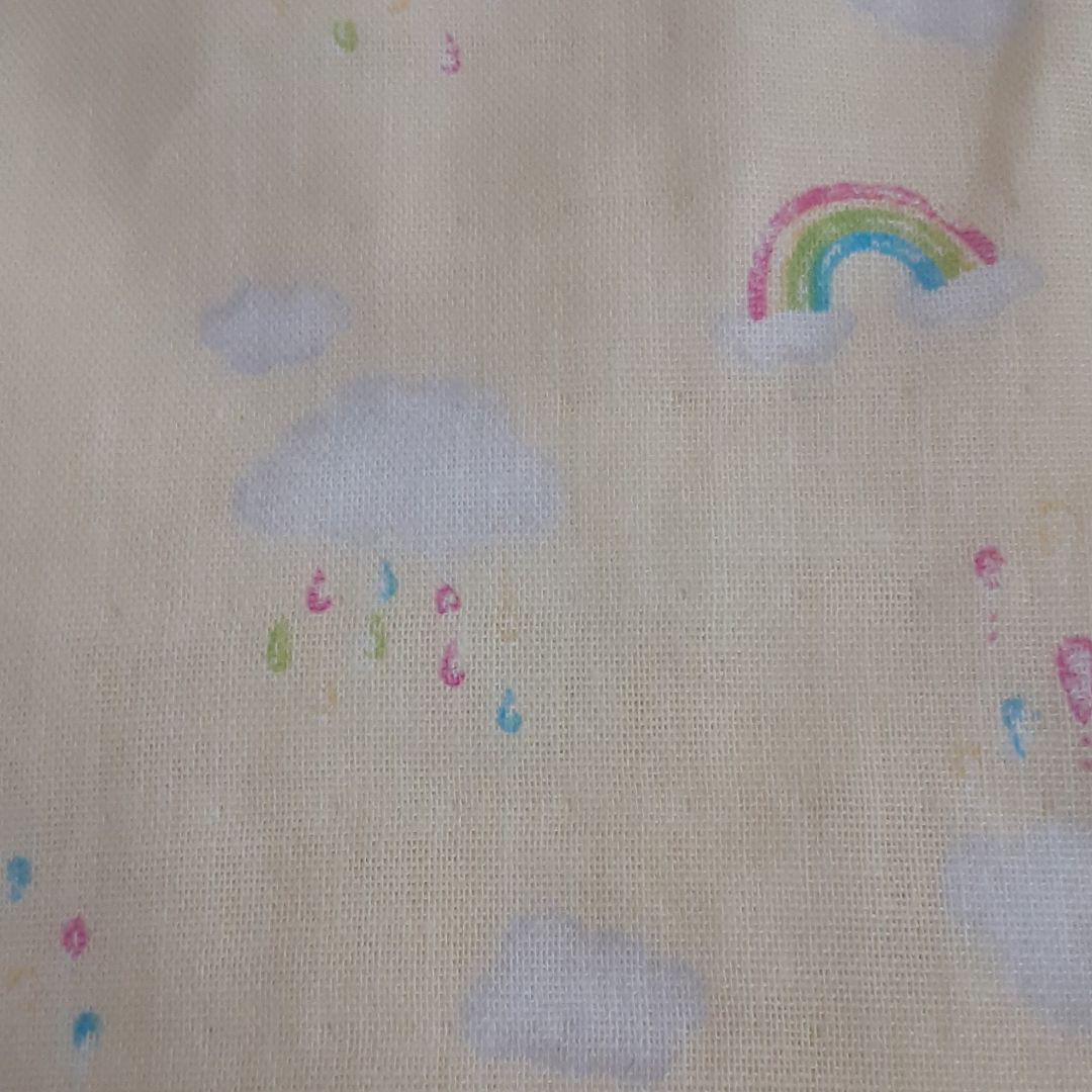 あ値引きしました。　　　ダブルガーゼ生地　虹と雲
