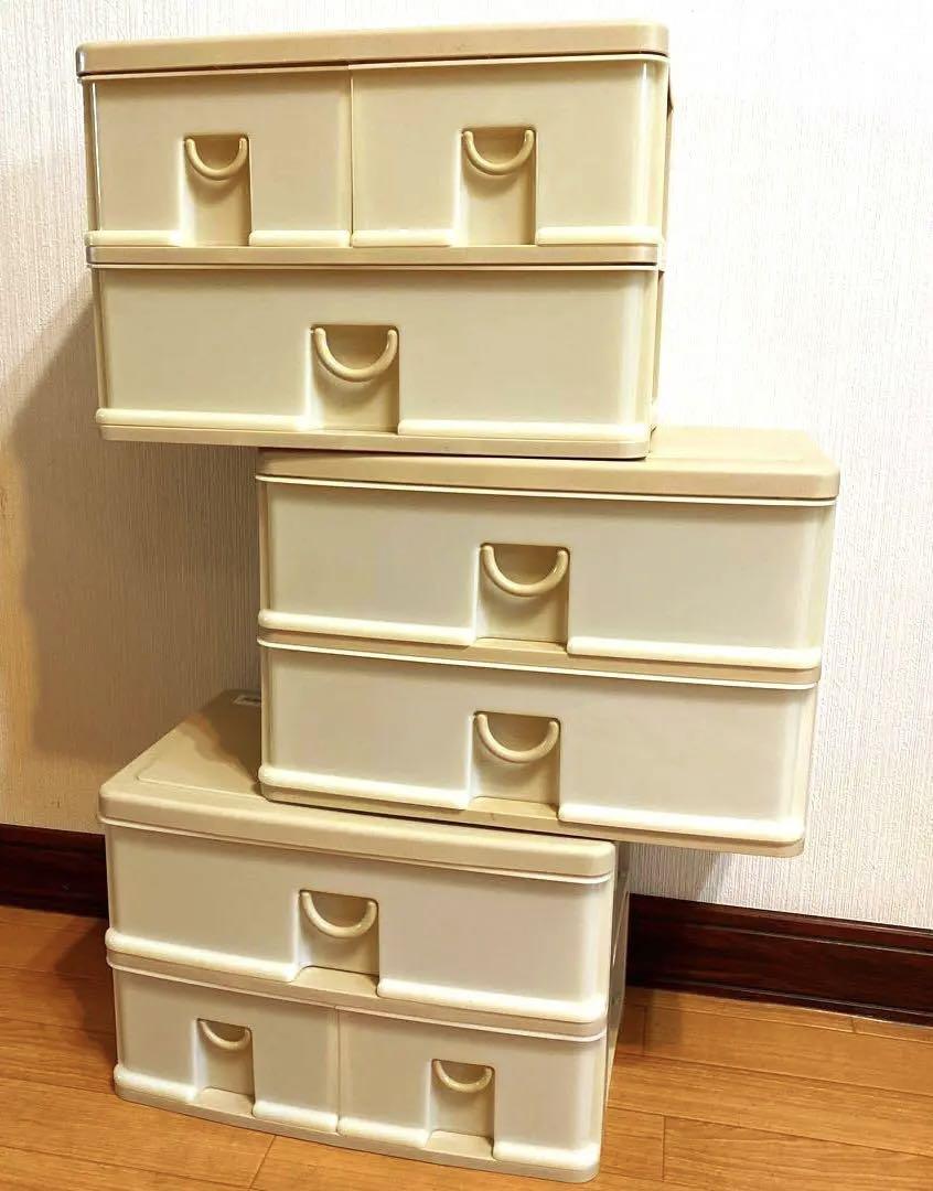 書類収納 引き出し収納 ナチュラルベージュ カラーボックス お部屋収納3個美品
