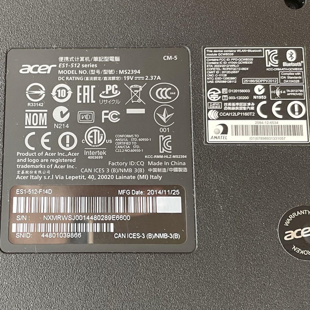 公式の店舗 エイサー acer ノートPC 15.6インチ ノートPC - www 安い公式 Lifebook◆i5-3340MSSD250G◆W10ノート/オフィス&カメラ ノートPC