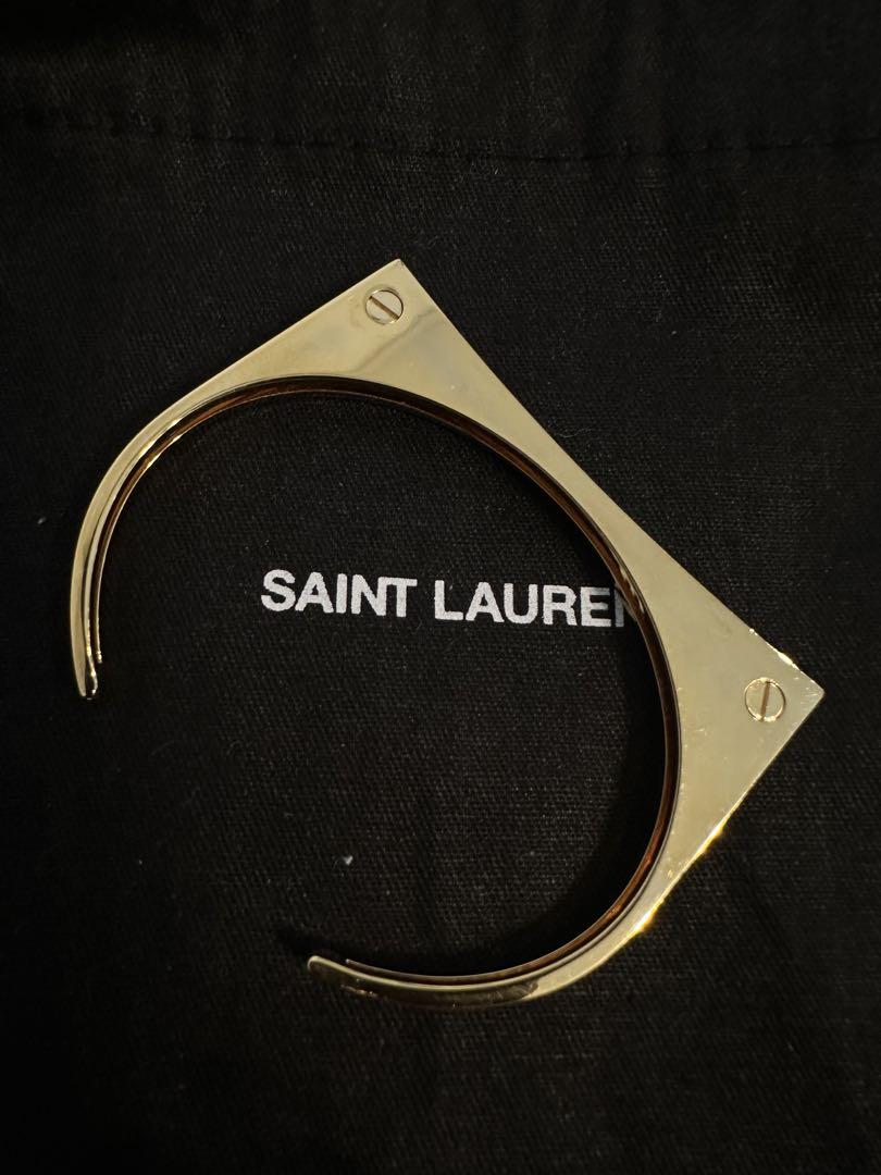 SANT LANRENT ゴールド　バングル 楽天市場】サンローラン バングル ブレスレット ゴールド メッキ