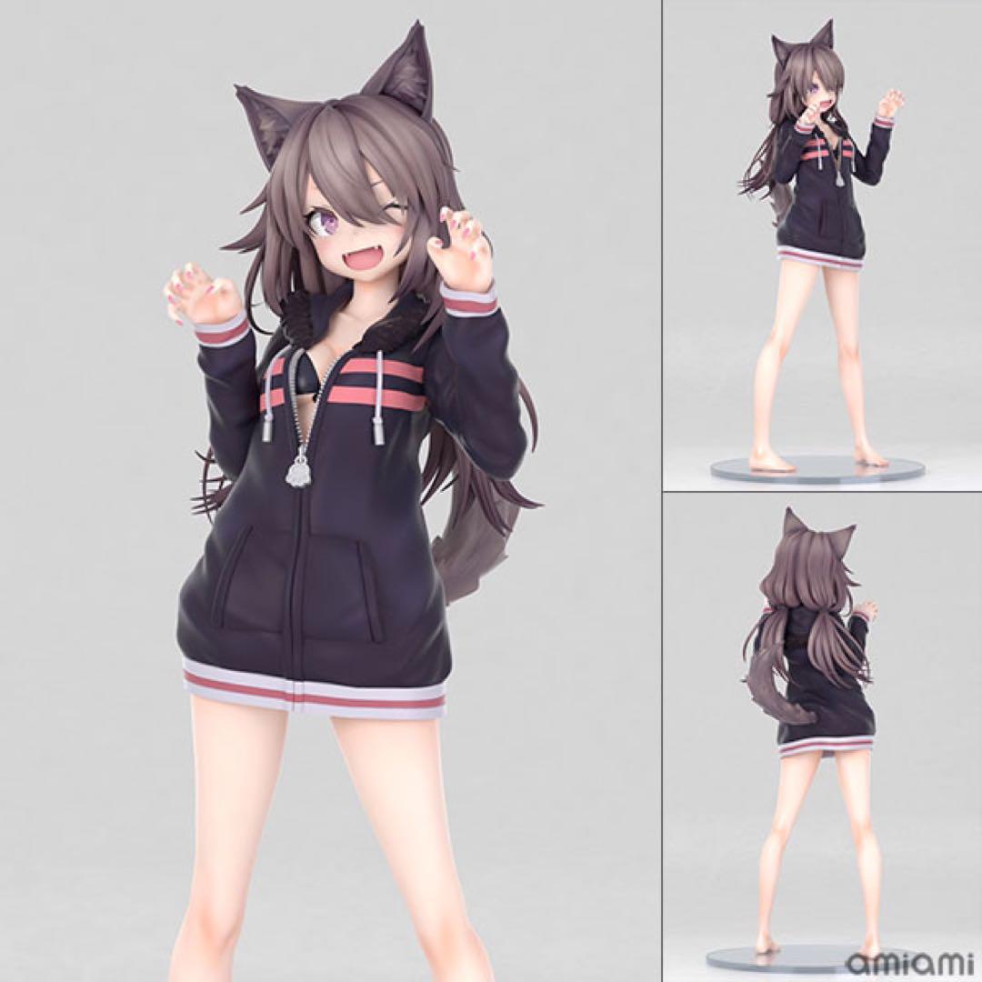しゅがお 「パーカーおおかみっこ (「・ω・)「」1/7 フィギュア