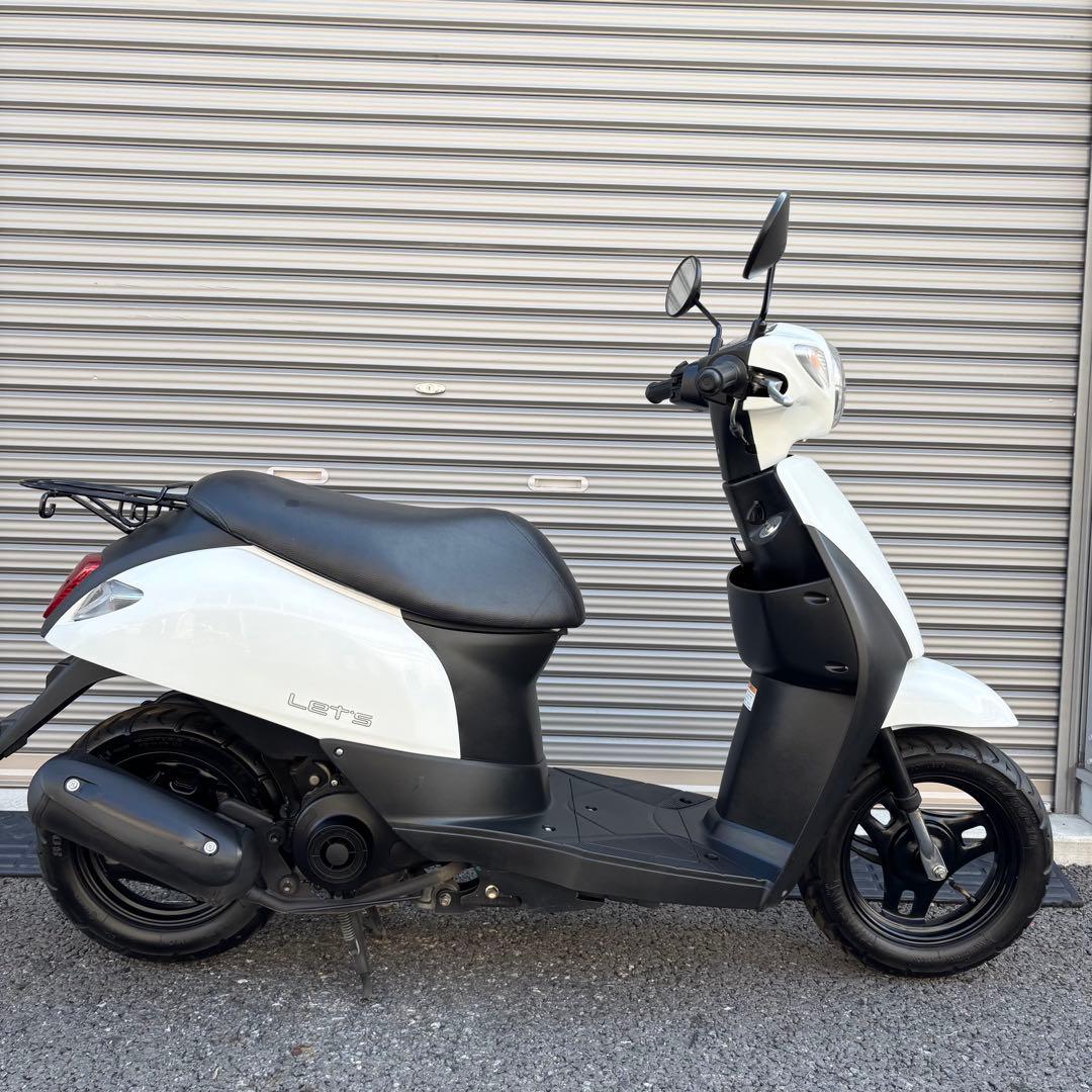 超高年式、低走行　現在型レッツ　SEPエンジン　シート新品　千葉県柏市　配送可能